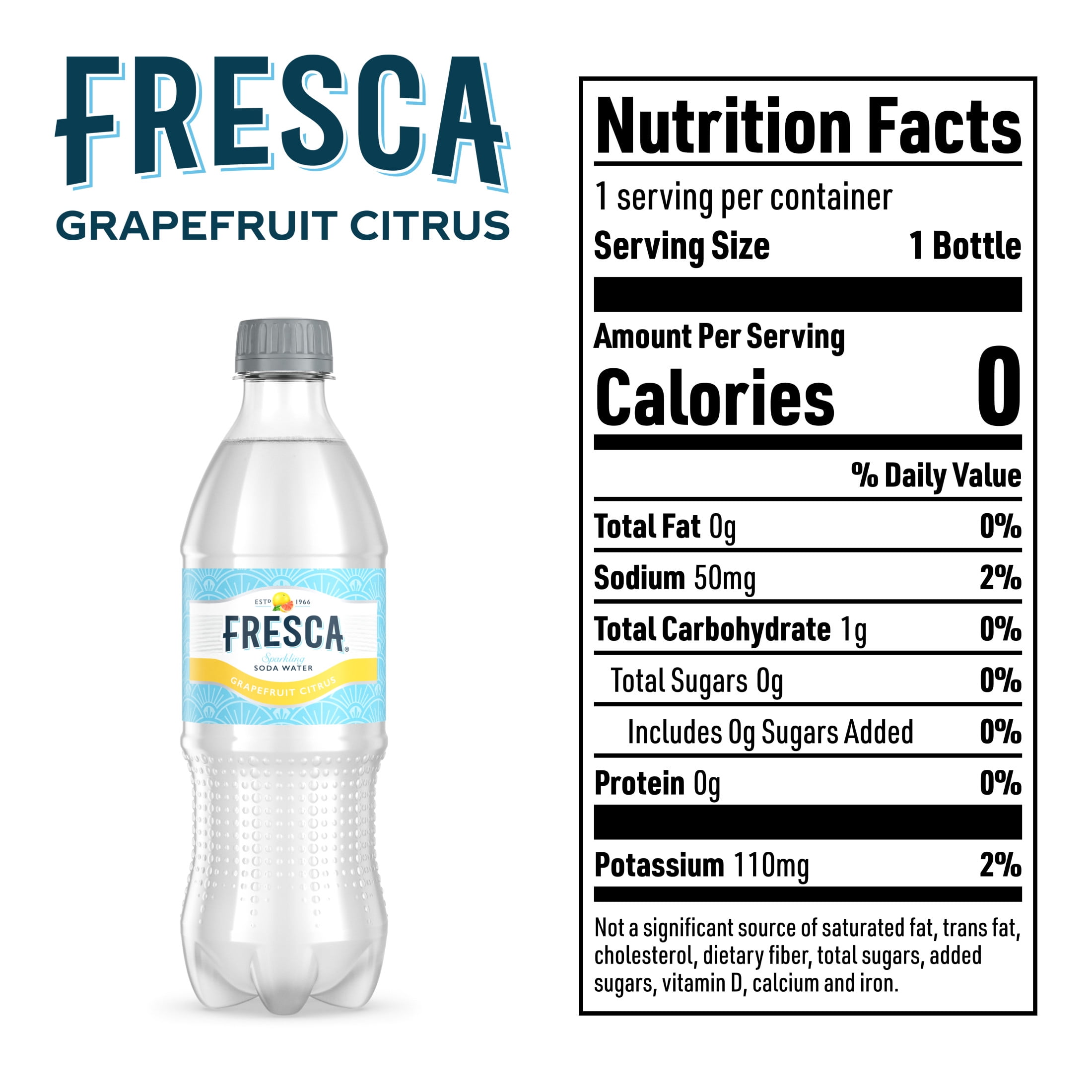Fresca Citrus Soda Pop Bottles, 16.9 fl oz, 6 Pack