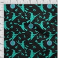 thumbnail image 4 of oneOone Georgette Viscose Turquoise Green Fabric Halloween Sewing Craft Projects Fabric Prints By Yard 42 Inch Wide, 4 of 4