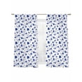 thumbnail image 7 of Blue Spring Floral Sheer Curtains 72 Inch Length 2 Panels Set, Summer Botanical Elegant Voile Window Treatment Rod Pocket Curtains Sheers Drapes for Bedroom/Living Room/Kitchen 52"x72"x2, 7 of 7