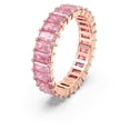 thumbnail image 2 of Anillo Swarovski Matrix de cristal rosa tallado en forma de baguette, tamaño 5, 2 of 6
