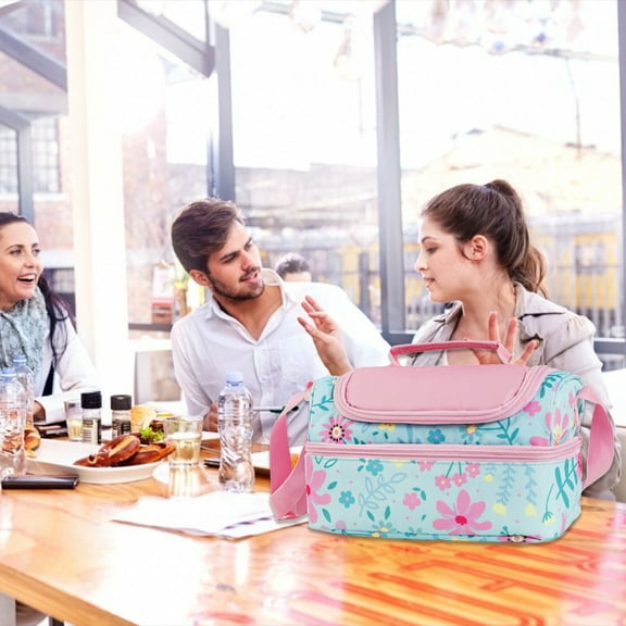 Clearance! CSSAD Lunch Bag Leakproof Reusable Insulated Tote Lunch Box Container in School Work Picnic Beach Cooler & Thermal Lunch Bag for Food Containers