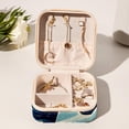 thumbnail image 6 of Starry Shark Travel Portable Square Display Case Decorative Box Jewelry Stand Earring Holder for Girls and Women: Stores Rings, Earrings, Necklaces, Bracelets, and More, 6 of 6