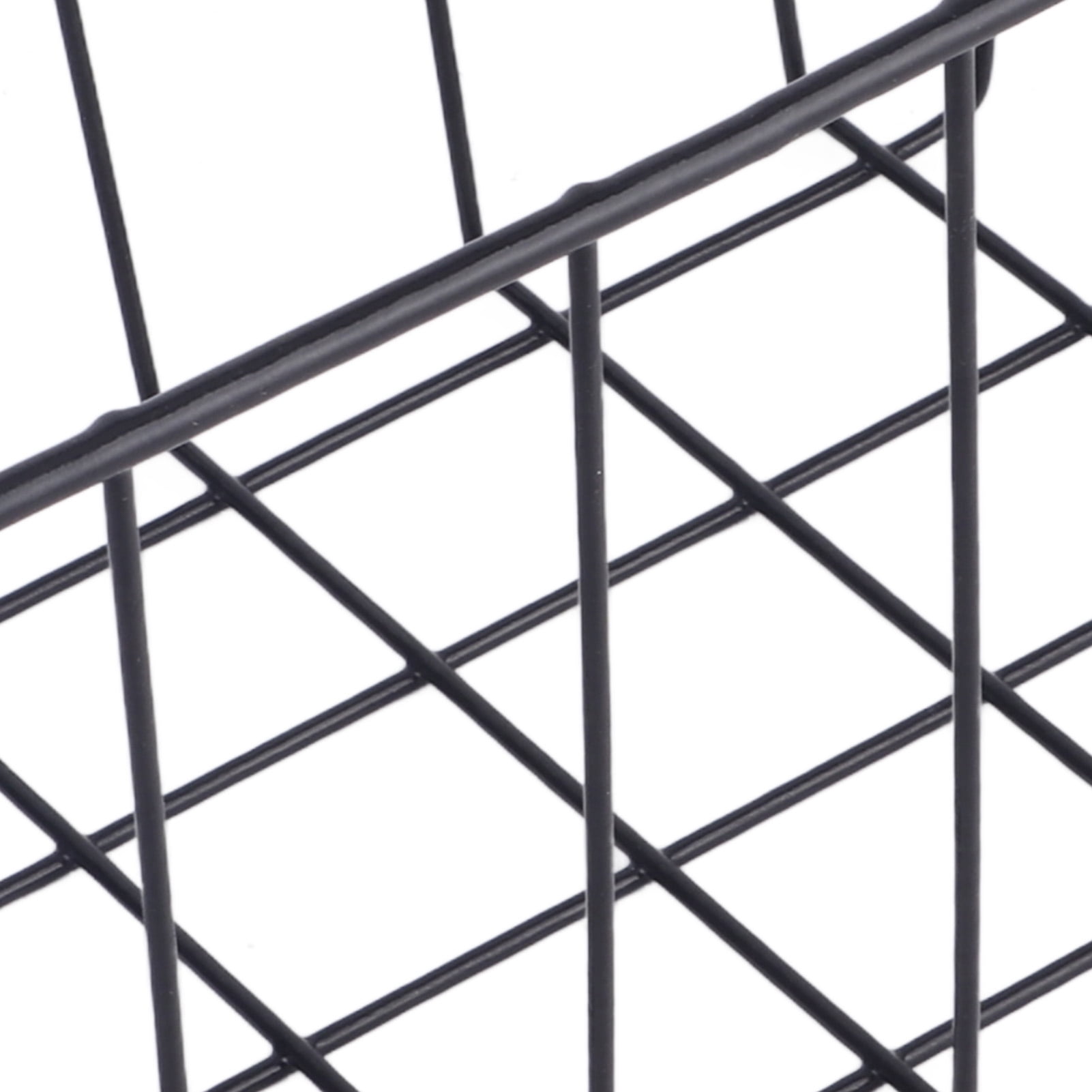 2 Pcs Freezer Wire Storage Basket PE Coated Metal Hanging Rack Freezer Storage Organizer Bin for Fridge Shelf Cabinets Pantry Closets (L 39cm X W 20cm X H 20cm)
