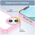 thumbnail image 5 of Allytech Clear Back Case for iPhone 13 5G 6.1 inch 2021, Drop Protection Shock-Absorbing Corners Anti-Scratch Soft TPU Edges (Without Screen Protector) Cover for iPhone 13 2021 (6.1"), Pink, 5 of 8