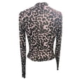 thumbnail image 7 of Women's TurtleneckT Shirts Basic Slim Fit Long Sleeve Tops Y2K Leopard Printed Spring Summer Casual Tee, 7 of 7