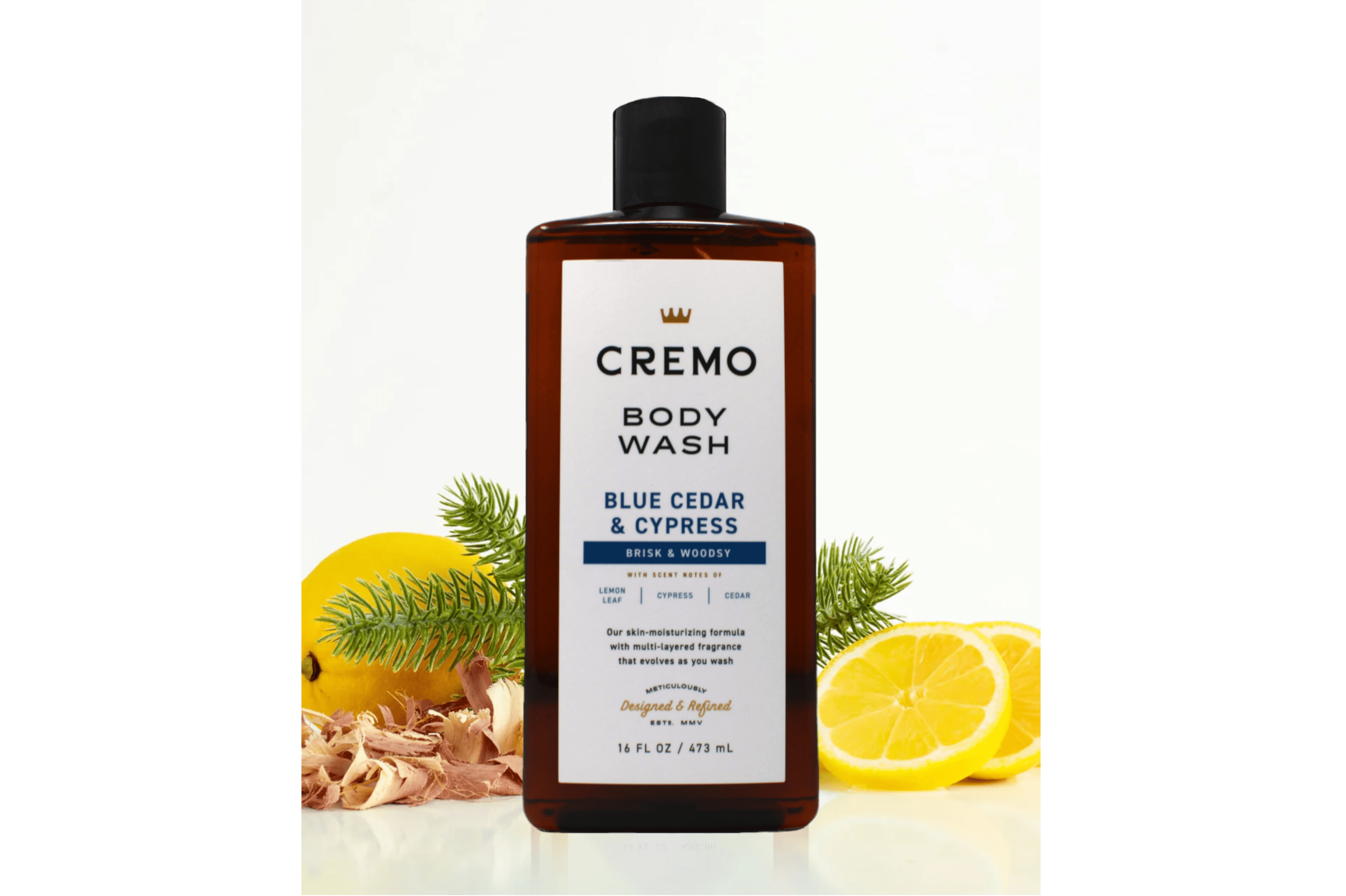 Cremo All Season Body Wash No. 4, Blue Cedar & Cypress, 16 Fl. Oz. - Pack of 4