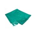 thumbnail image 3 of Gravity Threads 100% Pashmina Soft Shawl Wrap Scarf, Teal, 3 of 3
