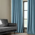thumbnail image 4 of Half Price Drapes Light Blue Taupe Heritage Plush Velvet Room Darkening Curtains(1 Panel),50W X 108L, 4 of 12