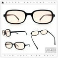 thumbnail image 2 of Womens Rectangular Snug Dad Fashion Thin Plastic Sunglasses Black - Beige, 2 of 8