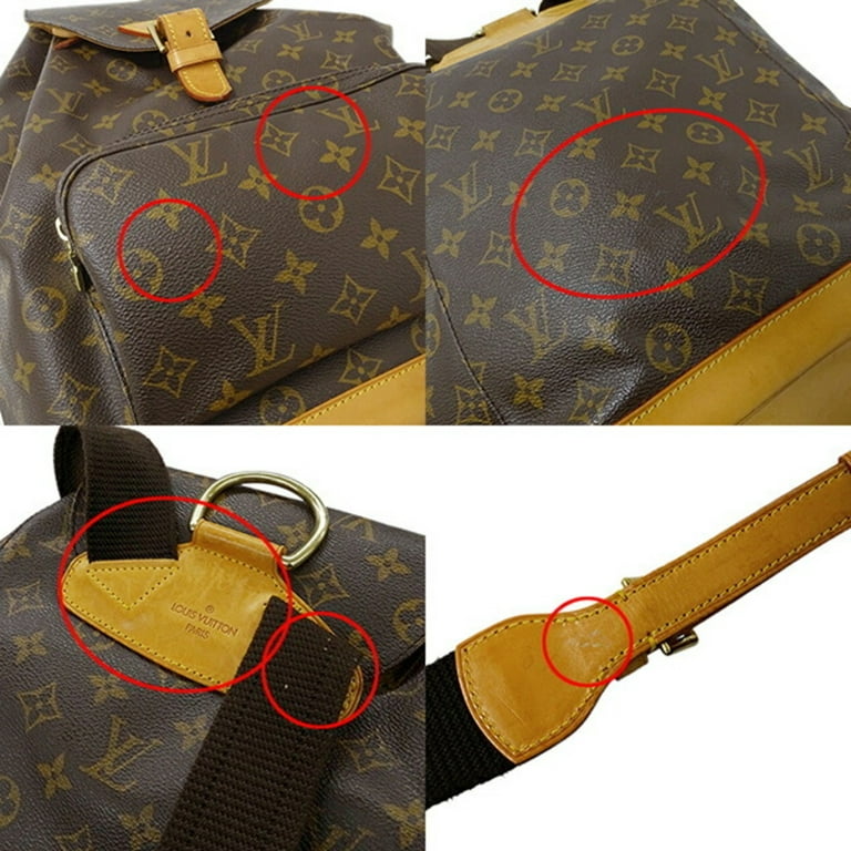 Authenticated Used Louis Vuitton LOUIS VUITTON Bag Monogram Women's Men's  Rucksack Backpack Montsuri GM M51135 Brown