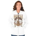 thumbnail image 4 of Nashville Tennessee Music City Zip Hoodie Sweatshirt Women Brisco Brands S, 4 of 5