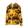 thumbnail image 2 of Fotbe Flower Bush Sunflower Men's Women's UPF 50+ Sun Protection Jacket Hooded Cooling Shirt with Pockets Hiking Outdoor Performance-X-Large, 2 of 9