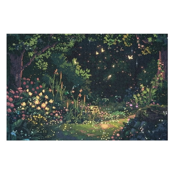 Puzzles for Adults 300 Pieces - Floral Garden Funny Puzzles Brain Challenge Educational Game Relaxation Pastime Entertainment Activity Decorative Puzzle