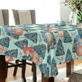 thumbnail image 3 of SKYSONIC Christmas Tree Tablecloth Waterproof Washable Polyester Square Table Cover Durable Tablecloth for Kitchen Dining Table Party Decor (54 X 54 Inch), 3 of 7