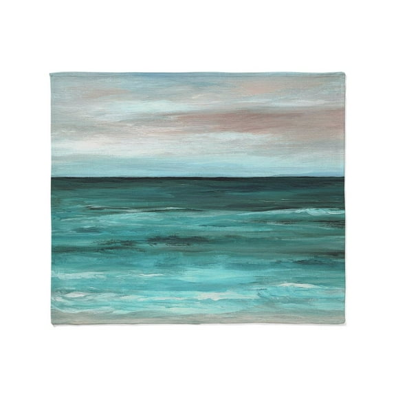 CafePress - Sea View 265 Aqua Throw Blanket - Soft Fleece Throw Blanket, 50"x60" for All Ages
