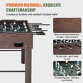 thumbnail image 4 of KFFKFF Soccer Table, 55" Classic Indoor Foosball Game, Perfect for Family & Game Room, Complete Set with 4 Balls & Dual Cup Holders, 4 of 9