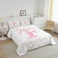 thumbnail image 3 of Erosebridal Kawaii Bowknot Comforter Sets Queen Size, Initial F Comforters & Duvets, Romantic Initial A-Z Decor, Reversible, 3 of 7