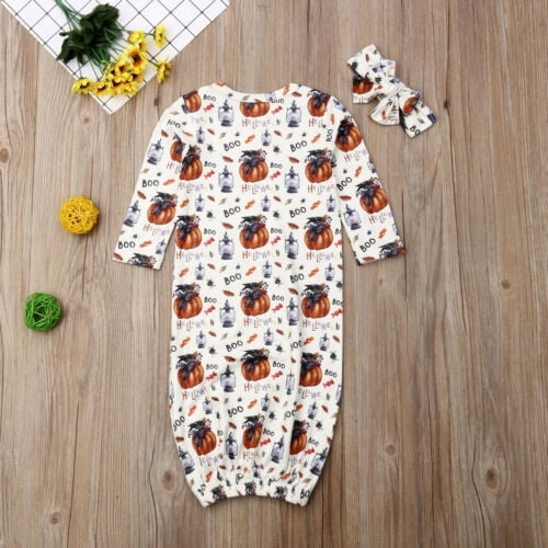 pumpkin swaddle blanket