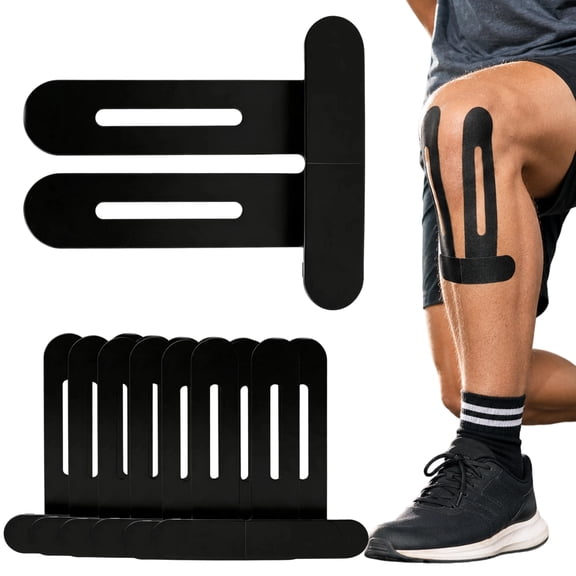 Precut Kinesiology Tape for Knees, Knee Tape for Knee Pain Relief, Breathable Elastic Athletic Tape for Sports Support