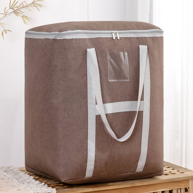 Bolsa de almacenamiento para acabado de colchas, bolsa de mudanza, bolsa de lona Oxford gruesa de gran tamaño y plegable