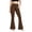Brown, variant on Womens Flare Leggings Bell Bottoms Yoga Pants with Pockets High Waisted Bootcut Dance Pants Pink,L