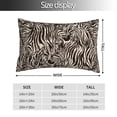 thumbnail image 2 of Kdxio Cotton Pillow Cases 20"x30" Pillowcases,Soft and Breathable Bedroom Pillow Cases-Leopard And Zebra1-No Pillow Core, 2 of 5