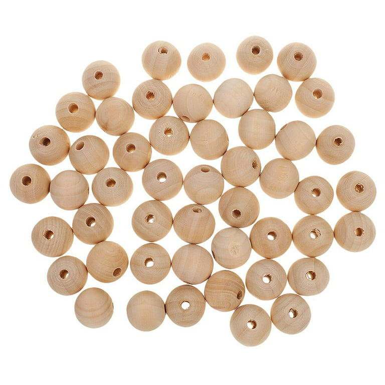 100 Set Wood Beads for Jewelry Making Large Hole Wooden Beads for Bracelets  Necklace Wall Hanging Prayer Beads Garland