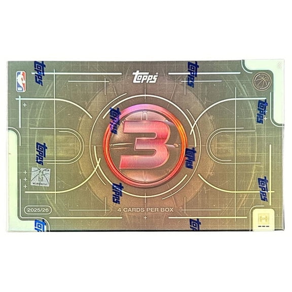 2025-26 Topps Three 3 Basketball Trading Cards Sealed Hobby Box