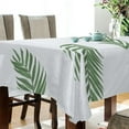 thumbnail image 3 of Tropical Palm Leaves Rectangle Tablecloth, Dust Proof Anti Wrinkle Wipeable Table Cloth Tabletop foration of Dinner Kitchen Wedding Holiday Party 54"x54" Decor Gift, 3 of 7