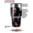 thumbnail image 2 of Skin Decal Wrap for Yeti Tumbler Rambler 30 oz Flamingos on Black ( 30oz TUMBLER NOT INCLUDED ), 2 of 3