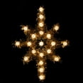 thumbnail image 2 of 21" Oversized Lighted Gold Tinsel Star of Bethlehem Christmas Tree Topper - Clear Lights, 2 of 4
