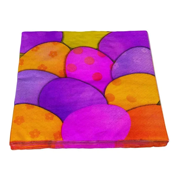 Easter Bunny Rabbit Eggs Sunday Spring Holiday Party Paper Beverage Napkins