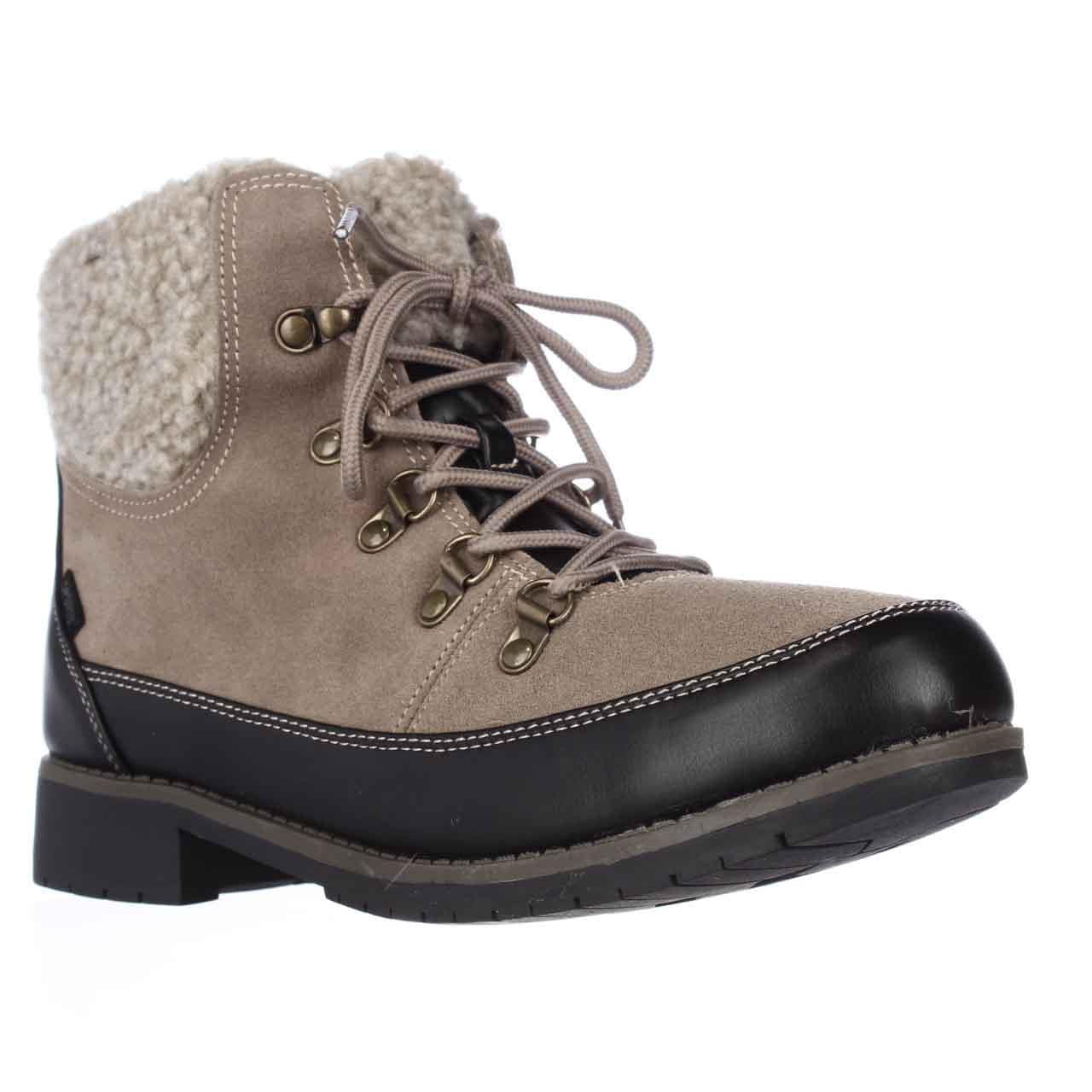 Womens Sporto Darla Fleece Cuff Short Winter Boots - Taupe - Walmart.com