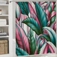 thumbnail image 6 of GOSMITH Tropical Tree Plant Floral Shower Curtain - Durable and Washable White, 6 of 7