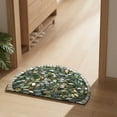 thumbnail image 4 of 3D Visual Illusion Semi-Circular Entryway Rug, 60X90Cm Crystal Velvet Indoor Floor Mat For Hallway Entryway, Durable Stain-Resistant Easy To Clean, 4 of 4