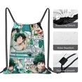 thumbnail image 3 of My Hero Academia Drawstring Backpack Anime Sackpack Gym Bag For Sport Yoga Travel Hiking Shopping Lightweight Gym Bag 16*14 Inch, 3 of 9