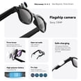 thumbnail image 4 of AI Smart Glasses with Camera, 13 MP HD Video & Photo Capture, Real-Time Translation, Recording Glasses with AI Assistant, ANC Open-Ear Audio, Object Recognition, Bluetooth, for Travel (Transparent ), 4 of 18