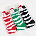 thumbnail image 4 of yocbz Newborn Baby Girl Christmas Socks Children's Christmas Socks Knee Socks Overknee Stockings Leg Warmers Brick Red,Size for 7-12 Years, 4 of 9