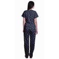 thumbnail image 4 of Moomaya Womens Printed Tee and Pajama Set PJs,Short Sleeve Sleepwear Nightwear Loungewear S-XXL, 4 of 7