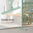 thumbnail image 4 of Light Green Leaf Pattern Outdoor Privacy Screen, 3 Vertical Panels, Steel Frame, Trellis for Climbing Plants, 4 of 7