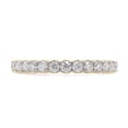 thumbnail image 2 of 1/2 ct. t.w Round Cut Lab Created Moissanite Diamond Half Eternity Stackable Band Ring For Women In 14K Solid Yellow Gold (G-H Color, VVS1 Clarity, 0.50 Cttw)-9, 2 of 8