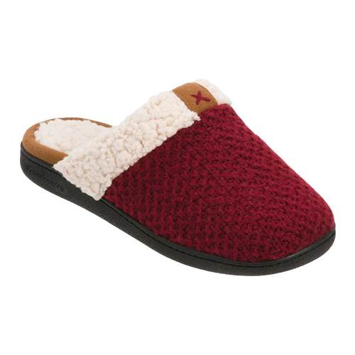 red dearfoam slippers