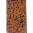 thumbnail image 5 of Serafina Home Haunted Halloween Flannel Backed Vinyl Tablecloth: Spooky Spiders Weave Their Wicked Webs (52" x 52" Inch), 5 of 6