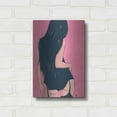 thumbnail image 3 of Luxe Metal Art 'Brunette in Black' by Giuseppe Cristiano, Metal Wall Art, 12"x16", 3 of 9