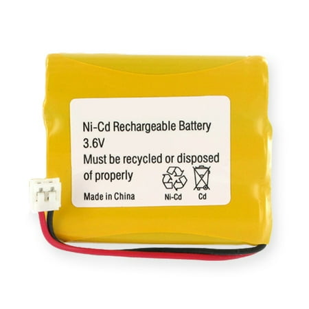 Ge Replacement Battery - GE 5-2459 Cordless Phone Battery Ni-CD, 3.6 Volt, 600 mAh - Ultra Hi-Capacity - Replacement for GE Rechargeable Battery