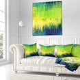 thumbnail image 3 of Designart Green Blue Fusion - Abstract Throw Pillow - 16x16, 3 of 5