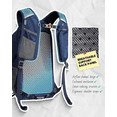 thumbnail image 6 of Small 20L Hiking Daypack with Phone Pocket, Hydration Bladder Holder, Breathable Backpanel, and 5 Pockets in Blue, 6 of 7