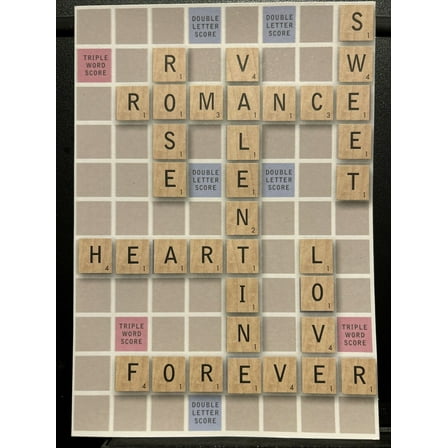 For Someone Special Valentine's Day Greeting Card w/Envelope (Scrabble Board)