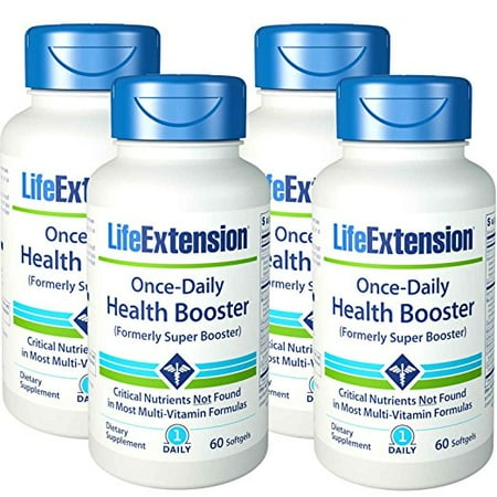 Life Extension Once-Daily Health Booster (formerly Super Booster) 60 Softgels - 4-Pak