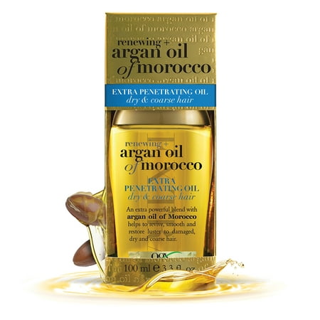 OGX Renewing Moroccan Argan Oil Extra Strength Penetrating Oil for Dry/Coarse Hair, 3.3 (Best Drug For Hair Growth)